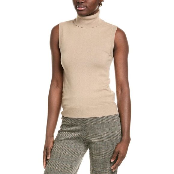 Michael Kors Womens  Collection Cashmere Tank, Brown - Picture 1 of 3